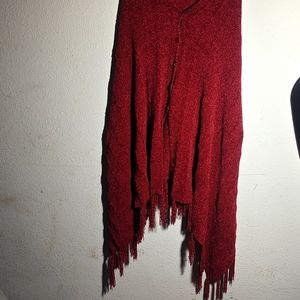 Lularoe shark bite fringe tunic poncho